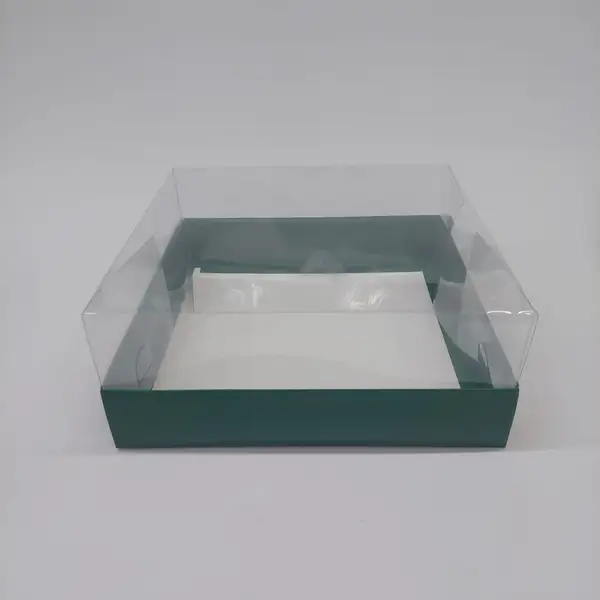 25x25x10 Yeşil Altı Kartonlu Asetat Kutu