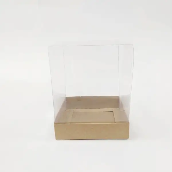 12x12x15 Kraft Altı Kartonlu Asetat Kutu
