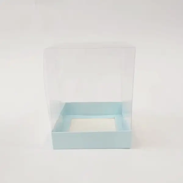 12x12x15 Mavi Altı Kartonlu Asetat Kutu