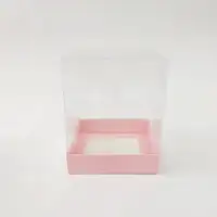 12x12x15 Pembe Altı Kartonlu Asetat Kutu - Görsel 1
