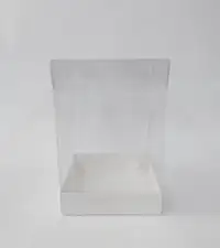 20x20x30 Beyaz Altı Kartonlu Asetat Kutu - Görsel 1