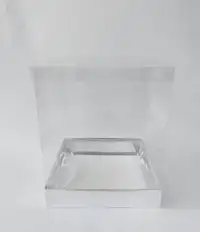 25x25x30 Gümüş Altı Kartonlu Asetat Kutu - Görsel 1