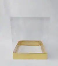 25x25x30 Altın Altı Kartonlu Asetat Kutu - Görsel 1