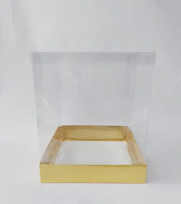 25x25x30 Altın Altı Kartonlu Asetat Kutu