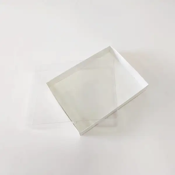18x14x3 Beyaz Altı Kartonlu Asetat Kutu