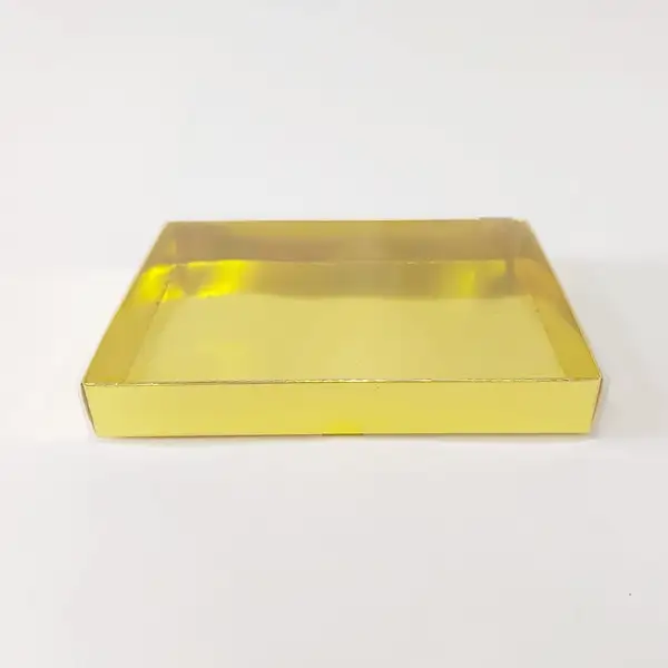18x14x3 Altın Altı Kartonlu Asetat Kutu