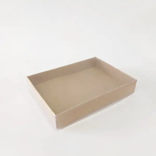 15x11x3 Kraft Altı Kartonlu Asetat Kutu