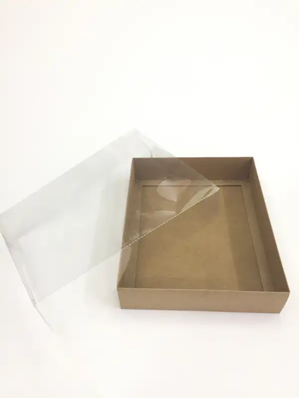 25x20x5 Kraft Altı Kartonlu Asetat Kutu