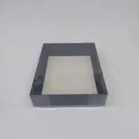 25x20x5 Siyah Altı Kartonlu Asetat Kutu - Görsel 1