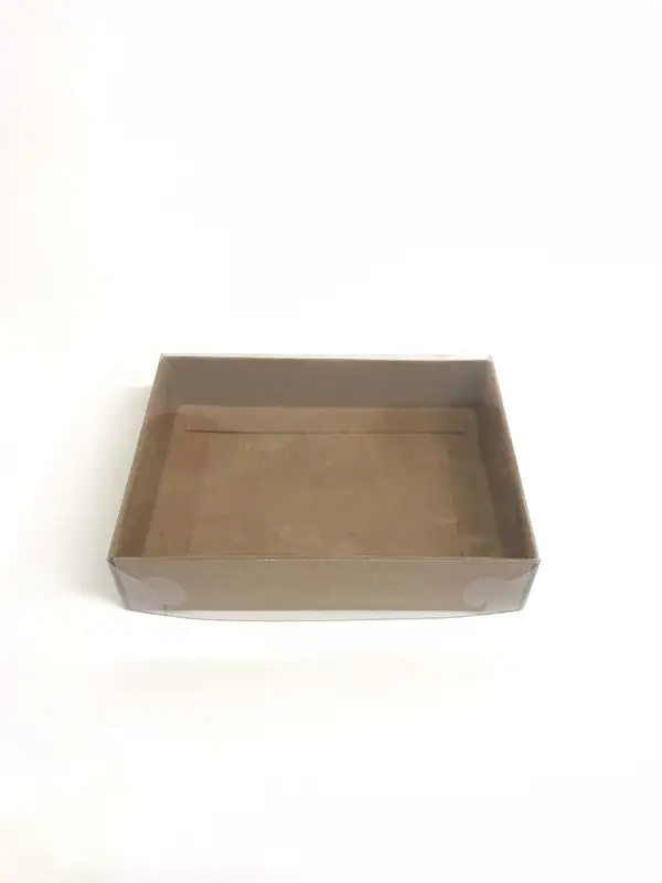 12x9x3 Kraft Altı Kartonlu Asetat Kutu