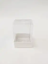 6x6x12 Beyaz Altı Kartonlu Asetat Kutu - Görsel 1