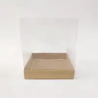 15x15x17 Kraft Altı Kartonlu Asetat Kutu - Görsel 1