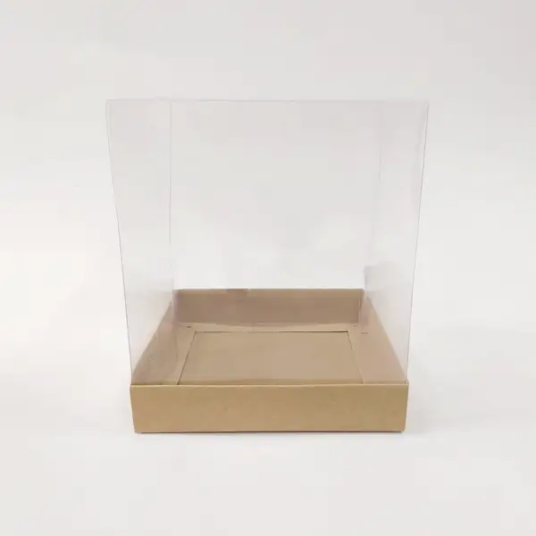 15x15x17 Kraft Altı Kartonlu Asetat Kutu
