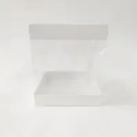 15x15x17 Beyaz Alt Üst Kartonlu Asetat Kutu - Görsel 1