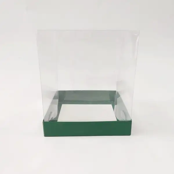 15x15x17 Yeşil Altı Kartonlu Asetat Kutu