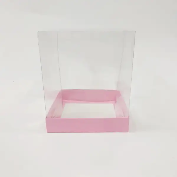 15x15x17 Pembe Altı Kartonlu Asetat Kutu