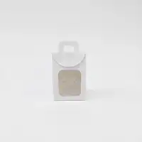 11x7x4 Beyaz Mini Kağıt Çanta - Görsel 1