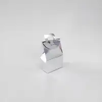 11x7x4 Gümüş Mini Kağıt Çanta - Görsel 2