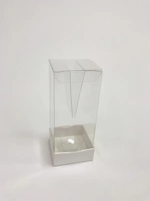 5x5x15 Beyaz Altı Kartonlu Asetat Kutu
