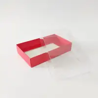 15x9x3 Kırmızı Altı Kartonlu Asetat Kutu - Görsel 3