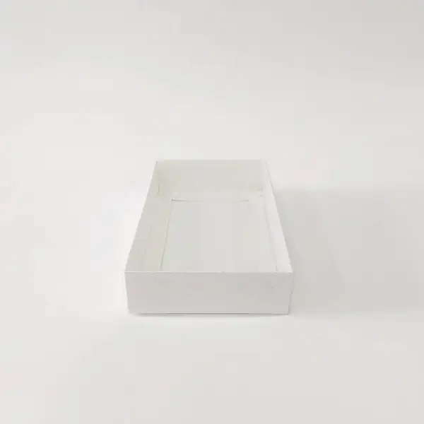 15x9x3 Beyaz Altı Kartonlu Asetat Kutu