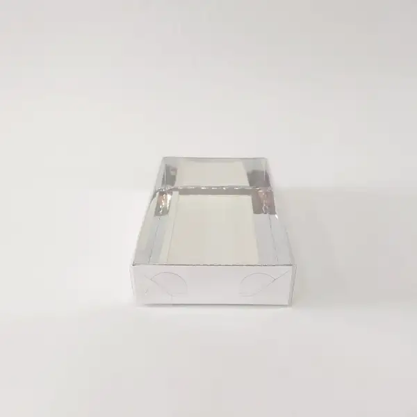 15x9x3 Gümüş Altı Kartonlu Asetat Kutu