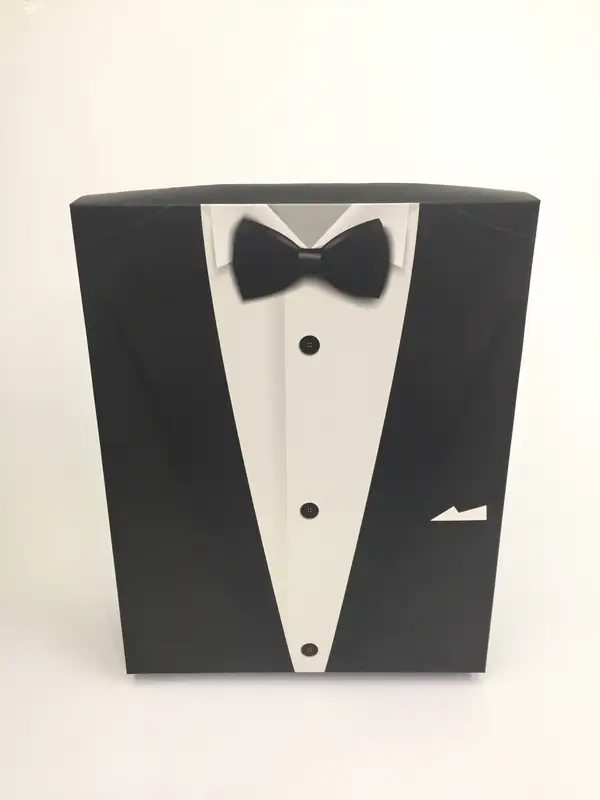 40x26x8 Siyah Damat Figürlü Komple Kutu