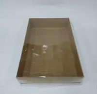 40x26x8 Kraft Altı Kartonlu Asetat Kutu - Görsel 1