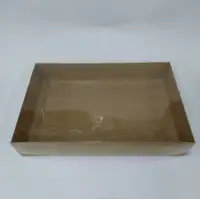 40x26x8 Kraft Altı Kartonlu Asetat Kutu - Görsel 2