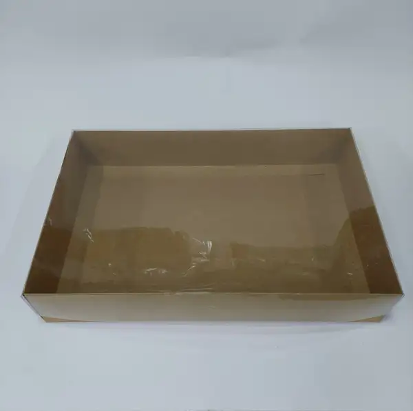 40x26x8 Kraft Altı Kartonlu Asetat Kutu