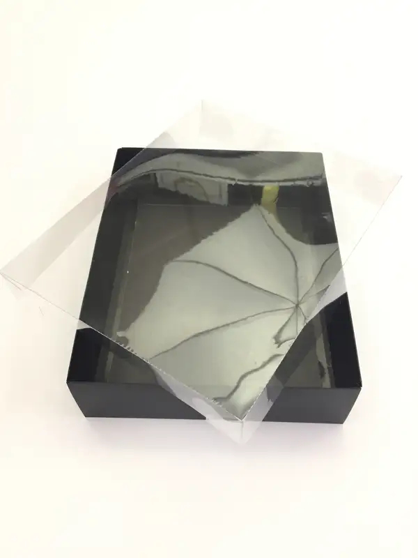 40x26x8 Siyah Altı Kartonlu Asetat Kutu