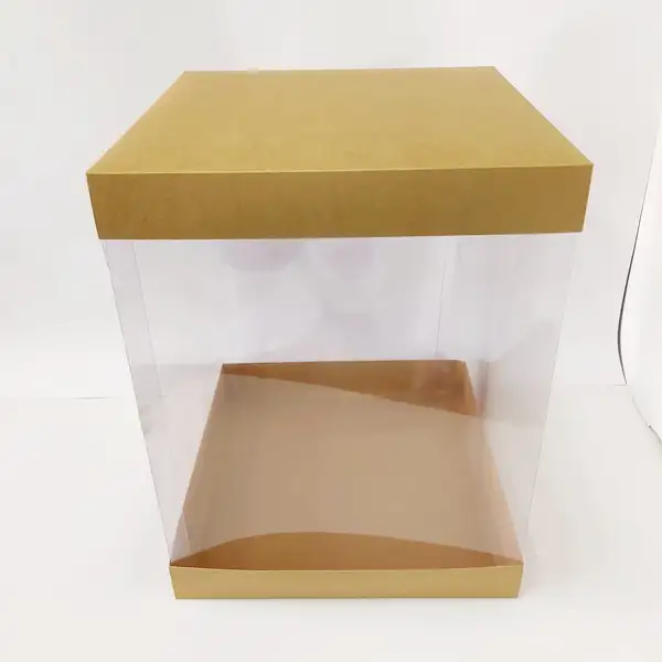 35x35x45 Kraft Pasta Alt Üst Kartonlu Asetat Kutu