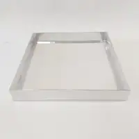 35x35x5 Gümüş Altı Kartonlu Asetat Kutu - Görsel 1
