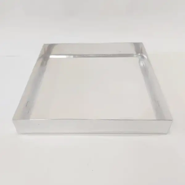 35x35x5 Gümüş Altı Kartonlu Asetat Kutu