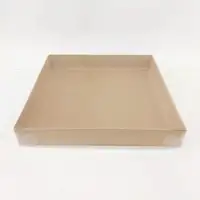 35x35x5 Kraft Altı Kartonlu Asetat Kutu - Görsel 1