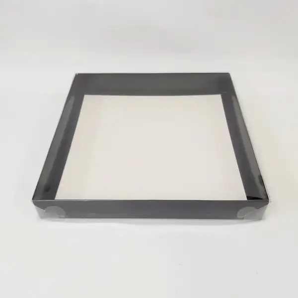 35x35x5 Siyah Altı Kartonlu Asetat Kutu
