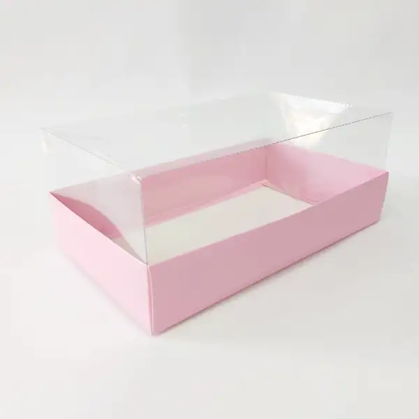 25x15x10 Pembe Altı Kartonlu Asetat Kutu