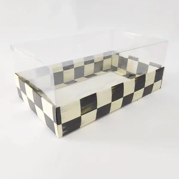 25x15x10 Dama Altı Kartonlu Asetat Kutu