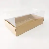 25x15x10 Kraft Altı Kartonlu Asetat Kutu - Görsel 1