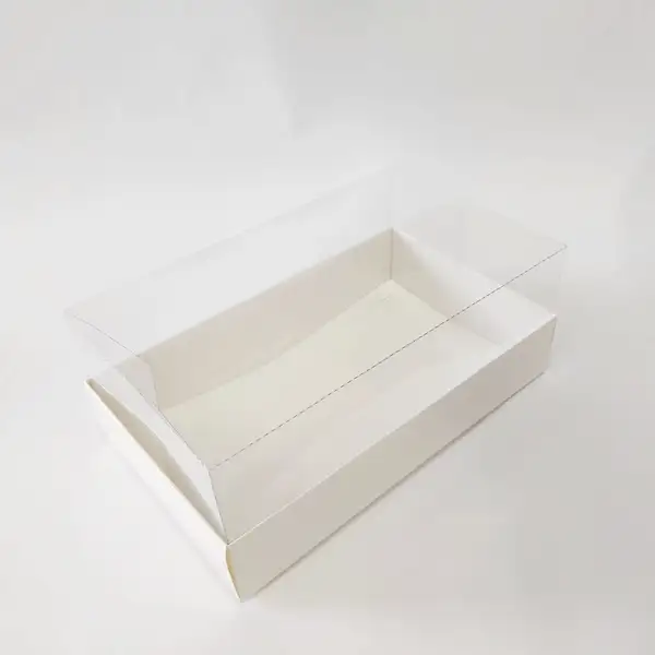 25x15x10 Beyaz Altı Kartonlu Asetat Kutu