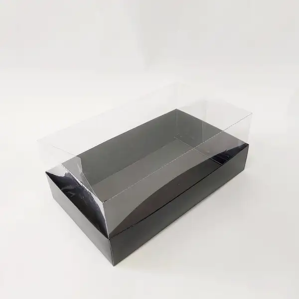 25x15x10 Siyah Altı Kartonlu Asetat Kutu