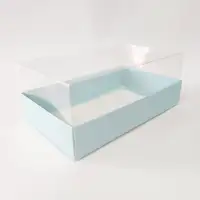 25x15x10 Mavi Altı Kartonlu Asetat Kutu - Görsel 1