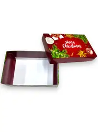 25x15x10 Kırmızı Yılbaşı Kutusu - Görsel 2