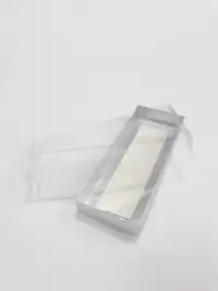 16x6x2 Gümüş Altı Kartonlu Asetat Kutu - Görsel 1