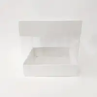 20x20x20 Beyaz Alt Üst Kartonlu Asetat Kutu - Görsel 1
