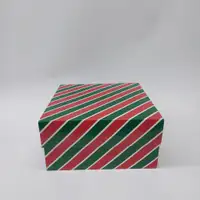 20x20x10 Komple Yılbaşı Desenli Kutu - Görsel 1