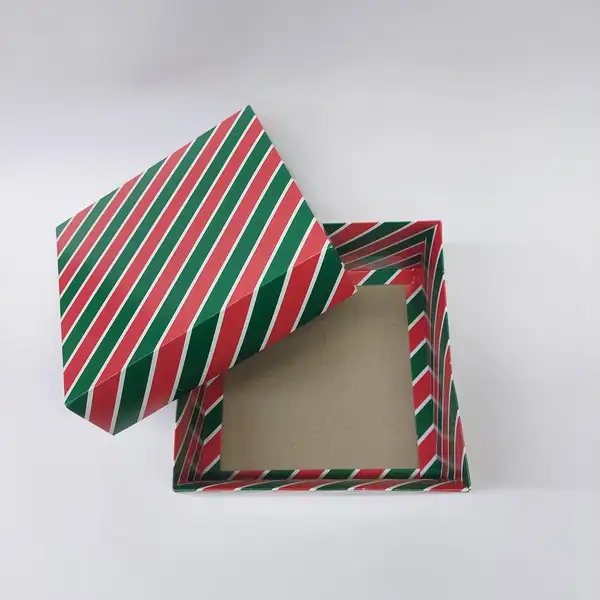 20x20x10 Komple Yılbaşı Desenli Kutu