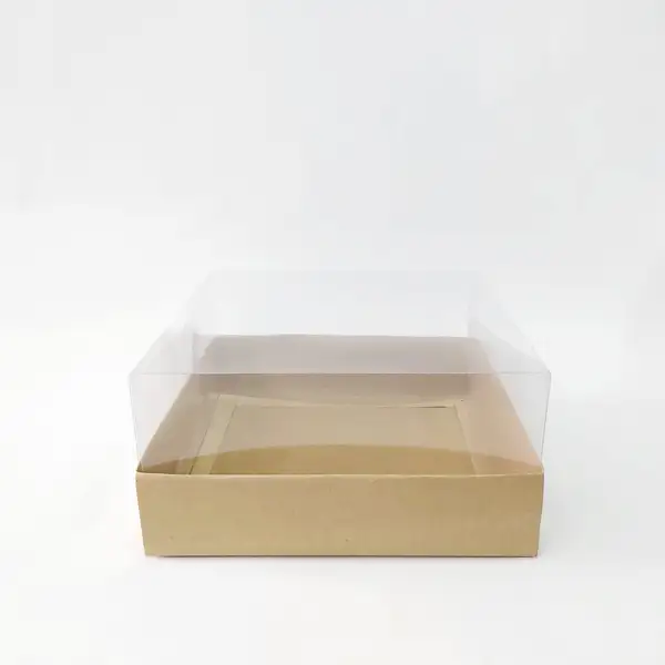 20x20x10 Kraft Altı Kartonlu Asetat Kutu