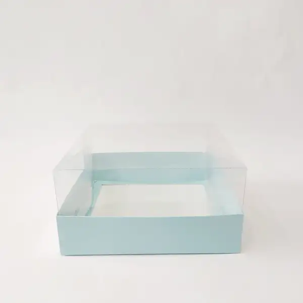 20x20x10 Mavi Altı Kartonlu Asetat Kutu