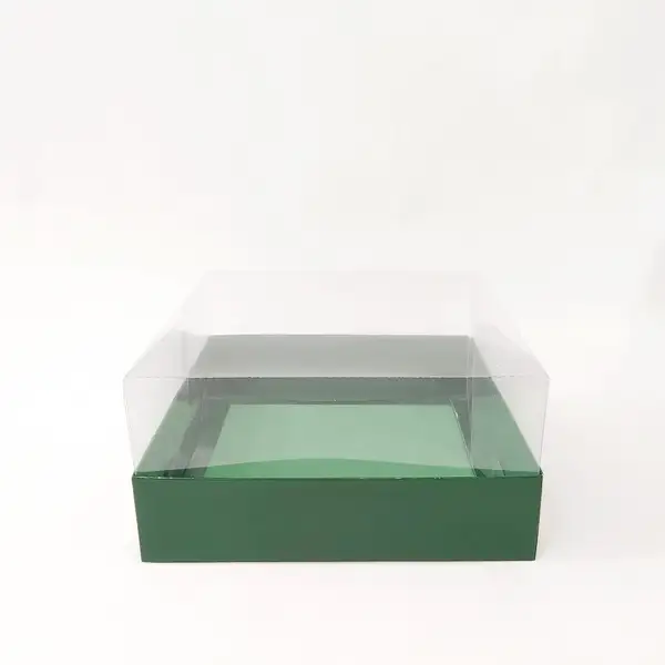 20x20x10 Yeşil Altı Kartonlu Asetat Kutu